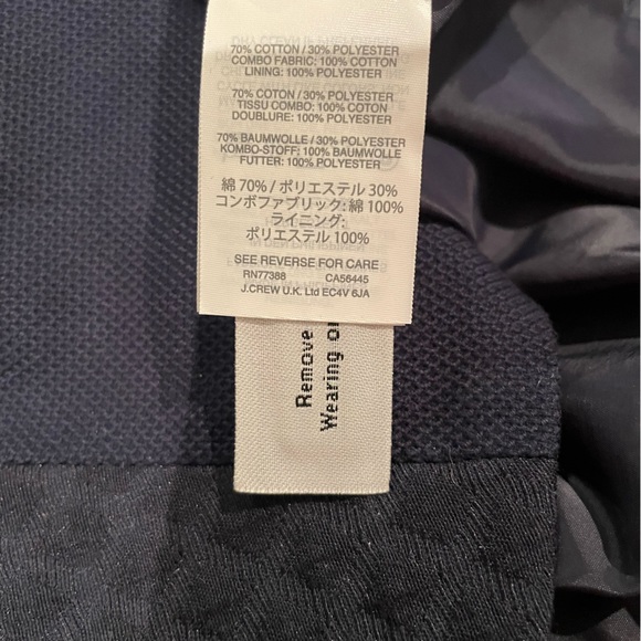 Jcrew Navy sleeveless aline dress. Size 2 - Picture 4 of 4